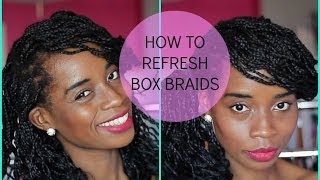 Comment Rafraîchir ses Vieilles Tresses  BOX BRAIDS [upl. by Ennovehc]