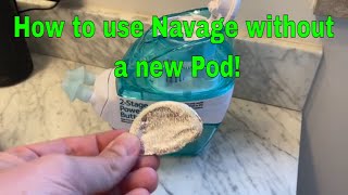 How to use a Navage without a New Salt Pod QUICK VIDEO  Navage Nasal Care Hack [upl. by Vedette]