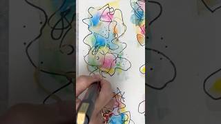 Soothing Scribbles my favorite technique to unwind 😌🧠🎨 relaxingart artideas artmeditation [upl. by Olecram]