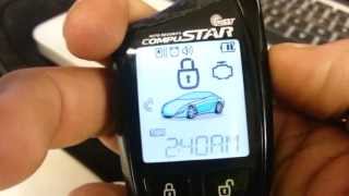 Compustar RF2W901SS 2way LCD remote brief look [upl. by Aimek]