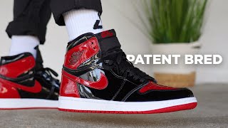 Air Jordan 1 PATENT BRED Review [upl. by Livvi13]