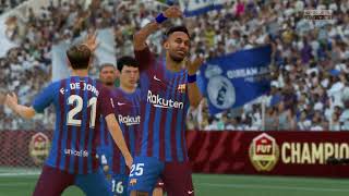 FIFA 22 FC BARCELONA 4 3 REAL MADRID [upl. by Esirrehc79]