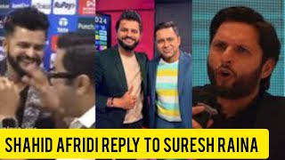 Shahid Afridi Reply to Suresh Raina  ICC T20 World Cup Ambassador  Pakistan India Cricket [upl. by Yetak695]