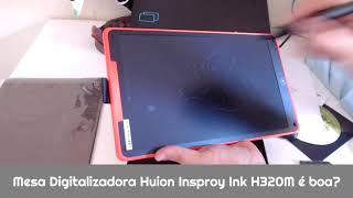 Mesa Digitalizadora Huion Insproy Ink H320M é boa Temos uma analise pra vc Review e Unboxing [upl. by Yasibit]