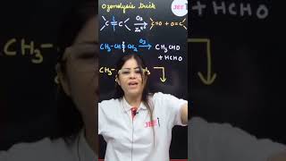 OZONOLYSIS Trick jee jee2024 jeechemistry chemistrytrick [upl. by Baiss]