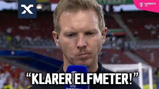 Nagelsmann mit Tränen in den Augen 😢 quotBisschen mehr für Spanien gepfiffenquot  Deutschland 12 Spanien [upl. by Iblehs]