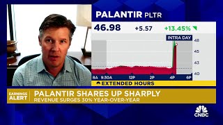 Palantir has momentum valuation is the concern says Jefferies Brent Thill [upl. by Noscire464]