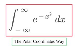 Gaussian Integral 1 Polar Coordinates [upl. by Irpak262]