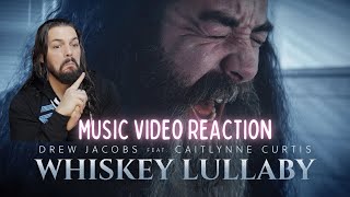 Drew Jacobs feat CaitlynneCurtis  Whiskey Lullaby Brad Paisley Cover  First Time Reaction [upl. by Carlson]