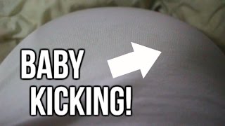 BABY KICKING 28 WEEKS PREGNANT MUST SEE [upl. by Archaimbaud]