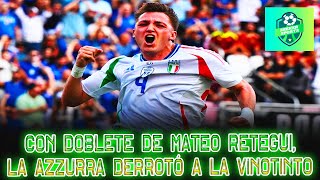 Con doblete de Mateo Retegui la Azzurra derrotó a la Vinotinto [upl. by Tannie]