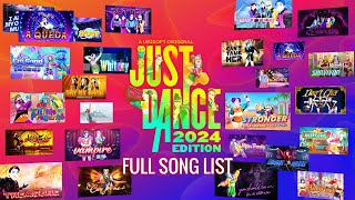 Just Dance 2024 Edition Lista de Canciones Completa  Full Song List Alts Just Dance [upl. by Robyn]