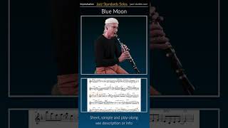 Jazz Standards Solo quotBlue Moonquot for clarinet jazz clarinet sheetmusic bluemoon [upl. by Layap]