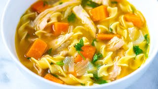 UltraSatisfying Chicken Noodle Soup Recipe [upl. by Aneela34]