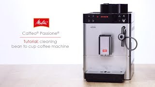 Caffeo® Passione®  Tutorial cleaning bean to cup coffee machine [upl. by Jilleen931]