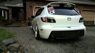 Mazdaspeed 3 Straight PipedLaunch Control [upl. by Attekram659]