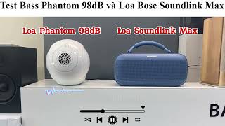 Test Bass Devialet Phantom 98db vs Bose Soundlink Max [upl. by Aehtorod477]