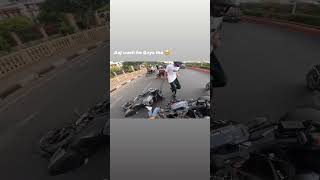 Bhaiyo ki bike tuk gai r15v3 mt15 crush biker bike bikelife omg wow bikeride shots shost [upl. by Teodora]