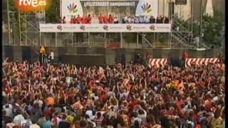 La Eñemanía toma Cibeles La selección celebra su oro en el Eurobasket [upl. by Nosnev343]