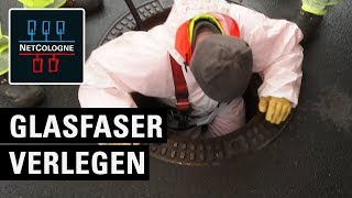 Wie wird Glasfaser verlegt Schnelles Internet durch NetCologne Glasfaserausbau [upl. by Hegyera]