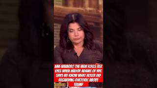 Ana Navarro The View Rolls Her Eyes When Mayor Adams of NYC Says We Know What Hitler Did [upl. by Eadahs698]