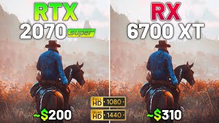 10 Games on RTX 2070 SUPER vs RX 6700 XT in 2024  1080p amp 1440p [upl. by Anasus]