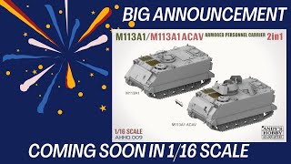 The New 116 kit announcement is finally here M113 A1IN LARGE SCALE [upl. by Marj]