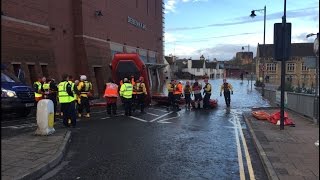 STORM DESMOND DEVASTATING FLOODING IN CARLISLE [upl. by Alecram]