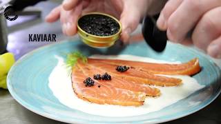 Recept voorgerecht met gekarameliseerde gerookte zalm [upl. by Greenstein]