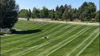 Mowing with John Deere 1575 TerrainCut [upl. by Jessen901]