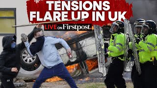 UK Violence LIVE Tensions Escalate in Plymouth During Antiimmigration Protests Belfast on Fire [upl. by Nairde]