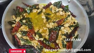 IYENGAAR FOODS HOME FOODLATHA JAYARAM [upl. by Ahsinoj]