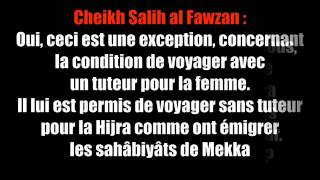 Cheikh al Fawzan sur la Hijra de la femme sans mahram [upl. by Kinsler]