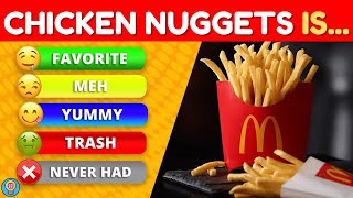 Tier List Rank Fast Food From Favorite To Trash 🍕📝 [upl. by Alakam]