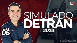 SIMULADO DETRAN QUESTÕES 2024  AULA 06 SimuladoLegTransito2024 Detran2024 [upl. by Adamec]