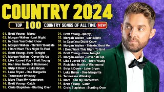 Country Music Playlist 2024  Brett Young Luke Combs Morgan Wallen Kane Brown Jason Aldean [upl. by Nawram]