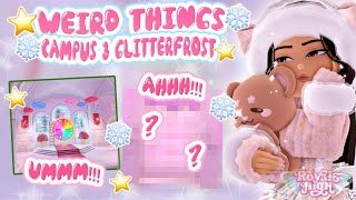 WEIRD THINGS ARE 😳HAPPENING👀  Royale High Glitterfrost [upl. by Chaffee]