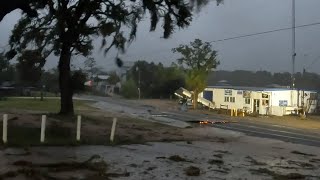 Amazing Time Lapse Of Steinhatchee FL Storm Surge Destroying Buildings [upl. by Almallah]