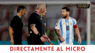 LA BRONCA DE LIONEL MESSI CON EL ÁRBITRO ANDERSON DORONCO  quotSOS UN LADRÓNquot [upl. by Eiuqcaj]