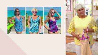 Kim Gravel x Swimsuits For All Sarong OnePiece on QVC [upl. by Enorel]