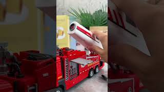 Electric fire truck is here Onetouch water spray Automatic continuous fire Children love it [upl. by Rattan]