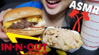 InNOut Burger amp Animal Fries  ASMR No Talking Eating Sounds NE Lets Eat [upl. by Alethia]