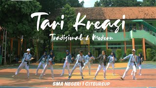 TARI KREASI TERBAIK TRADISONAL MIX MODERN BY PSIKOPAT SMANS  SMA NEGERI 1 CITEUREUP [upl. by Diarmuid]