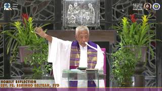 Homily By Fr Benigno Beltran SVD  March 8 2021 Monday 3rd Week in Lent [upl. by Akenal144]