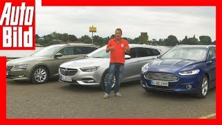 Opel Insignia Sports Tourer 2017 vs Skoda Superb Combi und Ford Mondeo [upl. by Mcdowell]