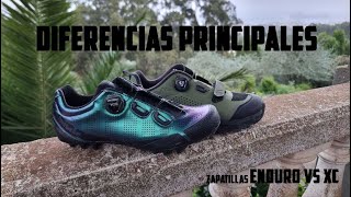 ¿En qué se diferencia una zapatilla de XC y una de Enduro MTB [upl. by Cleave]