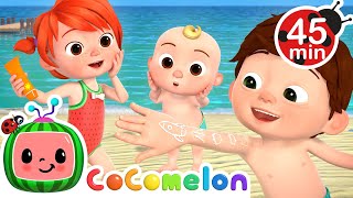 Beach Song ☀️ Sunscreen Safety at the Beach  MORE CoComelon Nursery Rhymes amp Kids Songs [upl. by Palla]