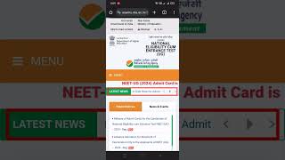 How To Download Admit Card of NEET 2024 [upl. by Tonia2]