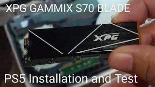 XPG Gammix S70 Blade SSD NVME on Playstation 5  Installation [upl. by Ahseiym363]