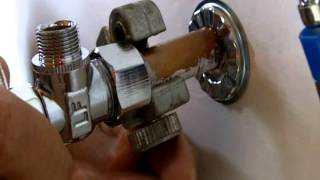 How to Install a Water Shut off Valve for Beginners [upl. by Krissie171]